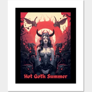 hot goth summer Posters and Art